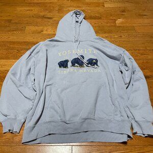 EUC Brandy Melville Christie Christy Yosemite 1991 Sierra Nevada Hoodie Blue